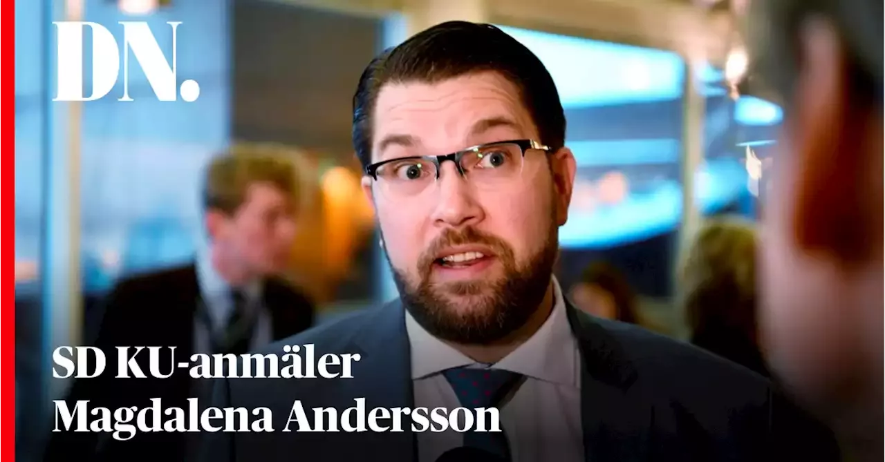 SD KU-anmäler Magdalena Andersson om restriktionerna