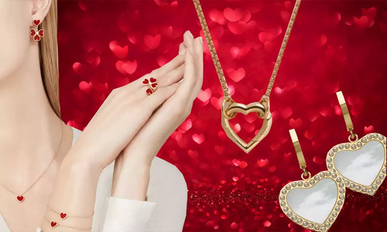 Best heart-shaped jewellery for Valentine's Day