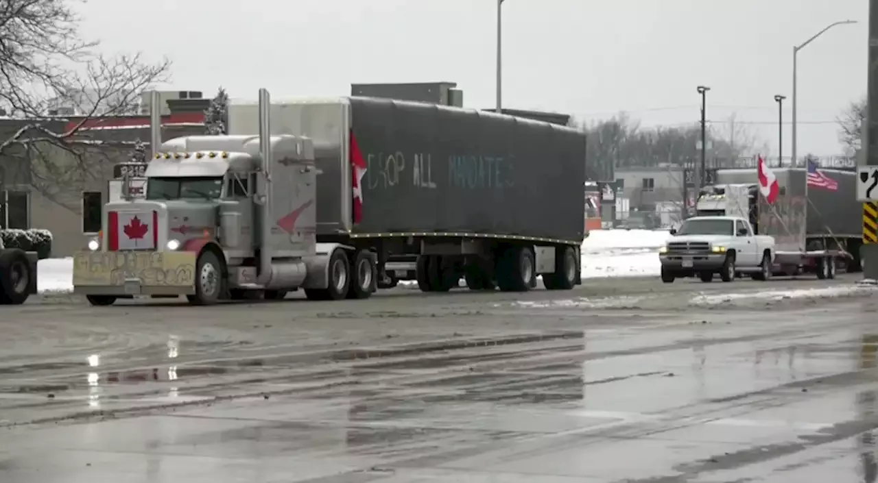 Truckers komen aan in Canadese hoofdstad voor coronaprotest | NU - Het laatste nieuws het eerst op NU.nl