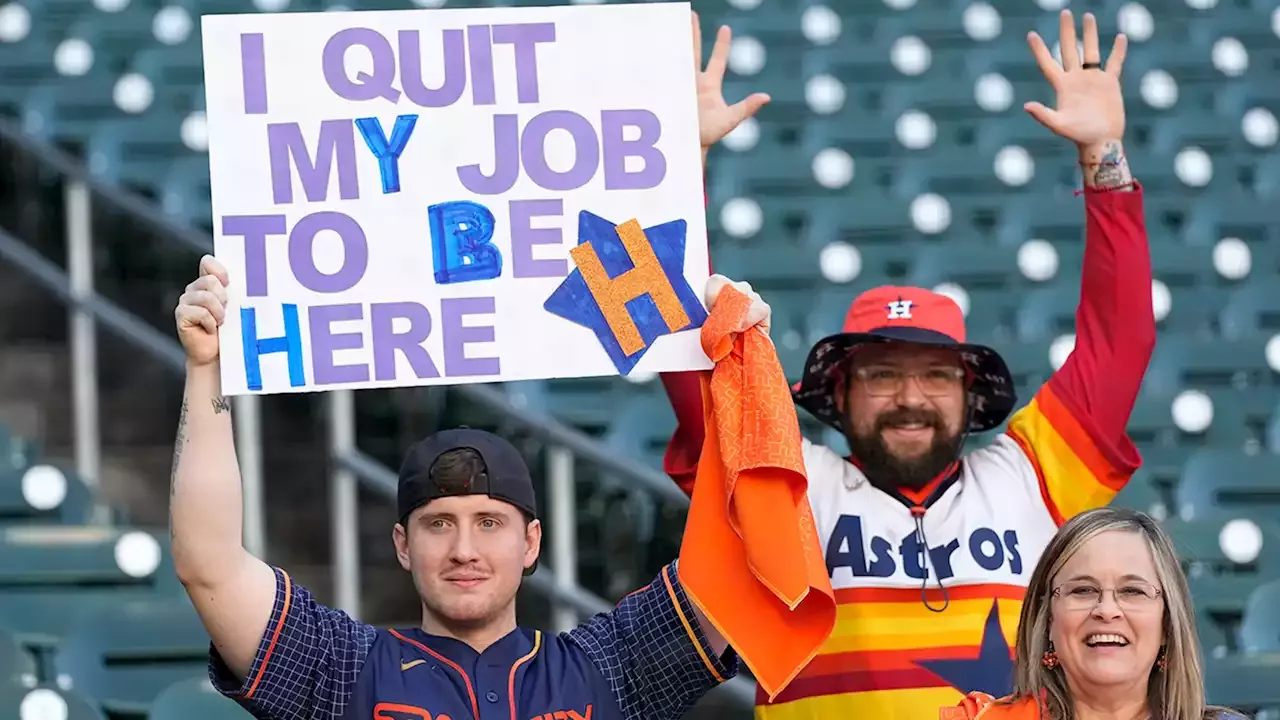 ALCS Game 2: Astros fan Ashton Miller claims to have quit job to attend  2022 postseason game at Houston's Minute Maid Park - ABC13 Houston