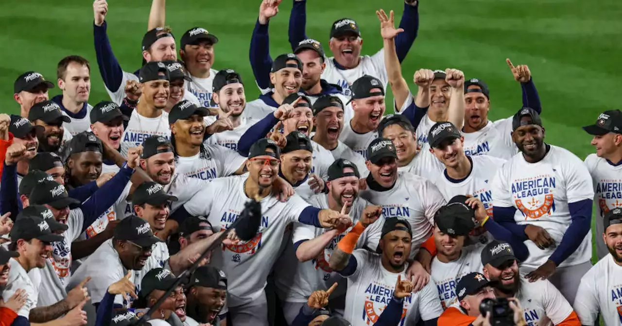 FOX Sports: MLB on X: AMERICAN LEAGUE CHAMPS ⭐️ The @astros sweep the  Yankees to advance to the World Series for the 4th time in 6 years #LevelUp   / X