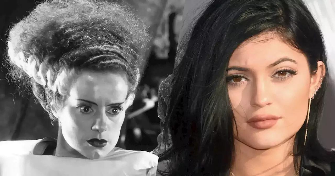 Costume Of Frankenstrin Brife Porn - Kylie Jenner Shows Off Amazing Bride of Frankenstein Halloween Costume