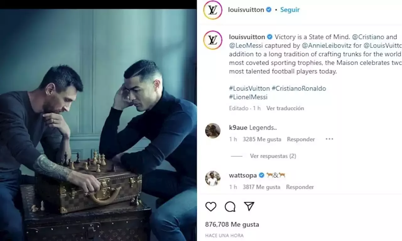 Así se hizo la campaña de Louis Vuitton con Lionel Messi y Cristiano Ronaldo:  La victoria es un estado mental