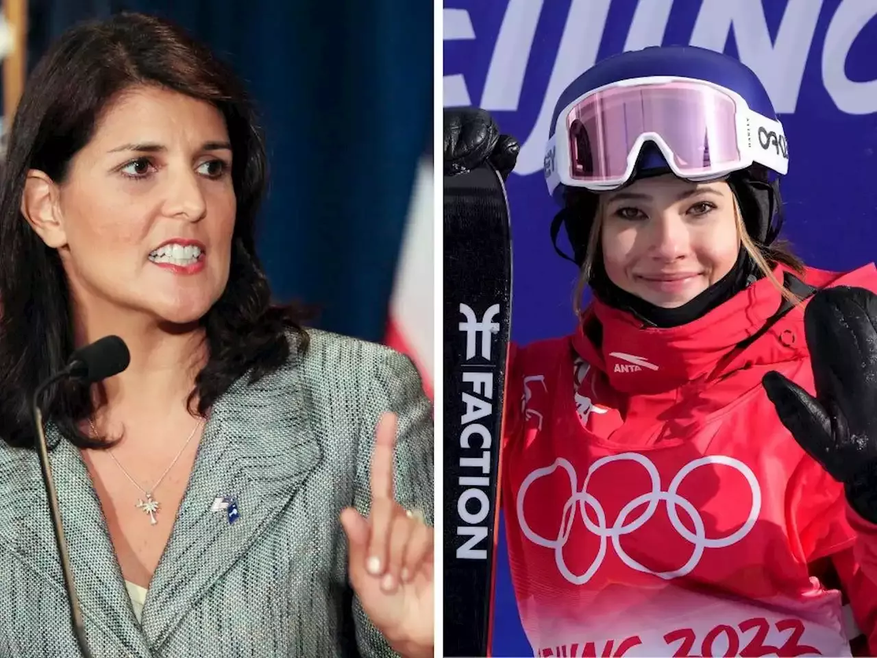 Nikki Haley Tells Olympic Skier Eileen Gu She Can't Be American and Chinese