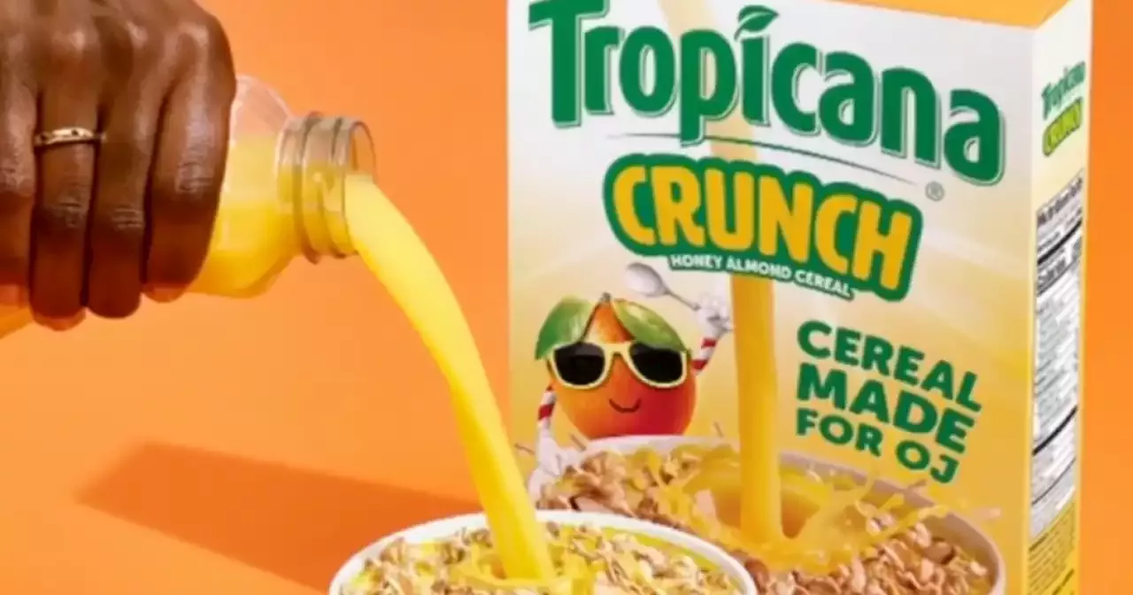 Tropicana develops new cereal made to be eaten with orange juice instead of  milk