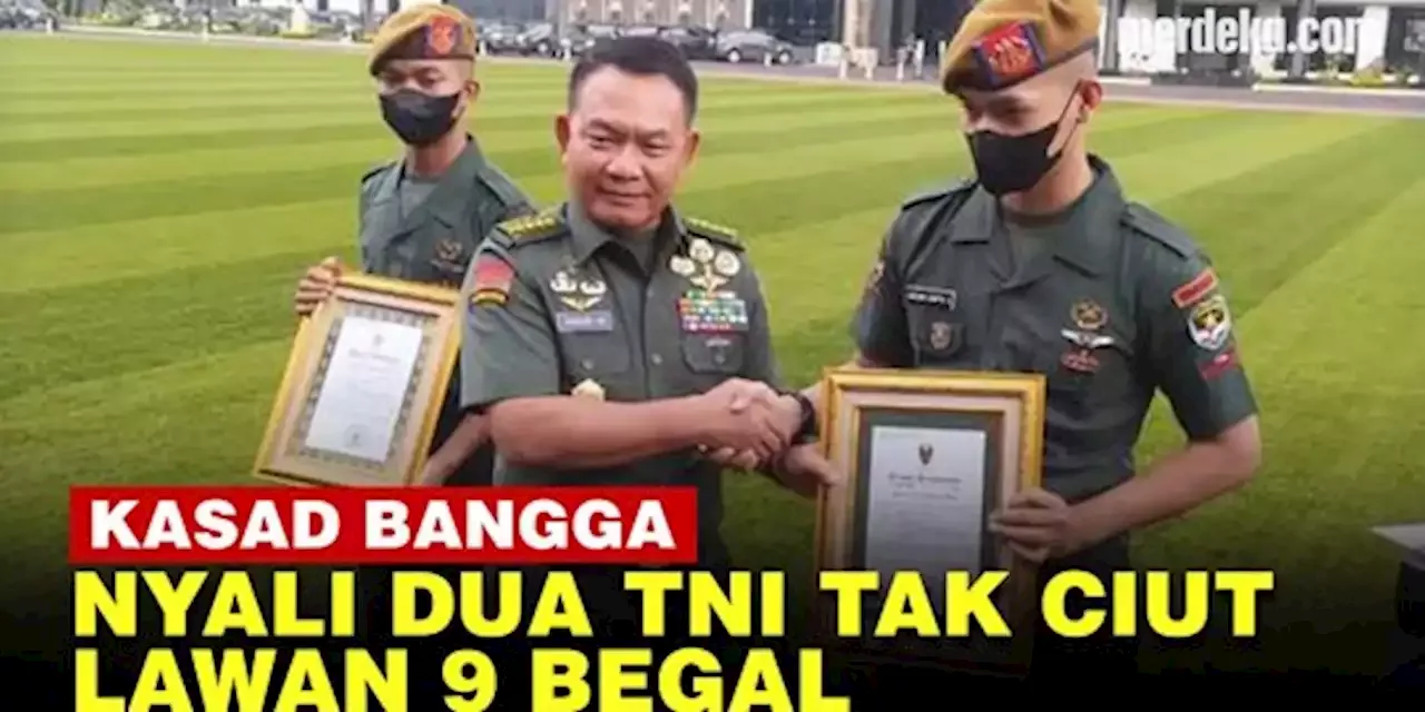 VIDEO: Dua TNI Pemberani Cerita Bikin Keok 9 Begal Depan Kasad Dudung | merdeka.com