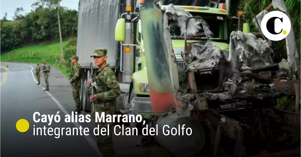 Cayó alias Marrano, integrante del Clan del Golfo detrás de ataques en Santa Fe de Antioquia