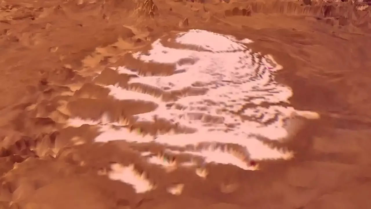 Ледяные шапки на Марсе