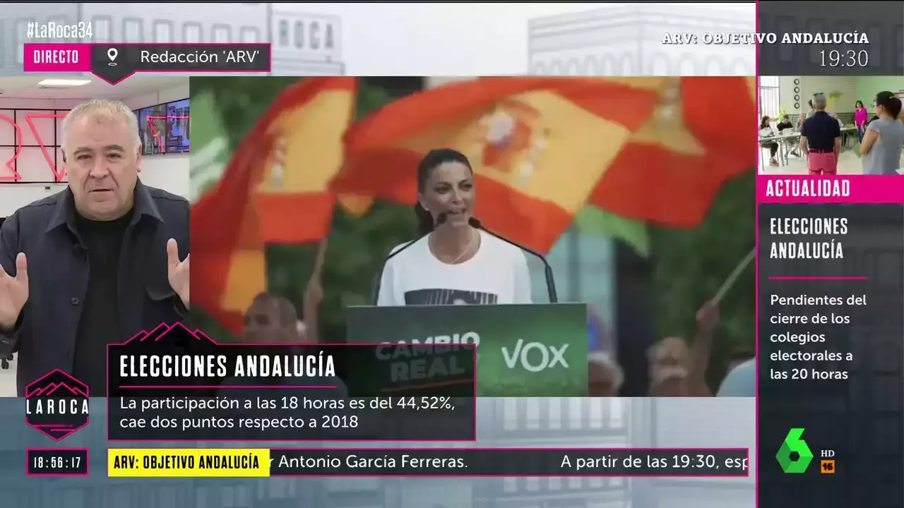Antonio García Ferreras, tajante con Macarena Olona (Vox): 'Se hace pasar por la andaluza número uno, por encima de los que llevan allí toda la vida'