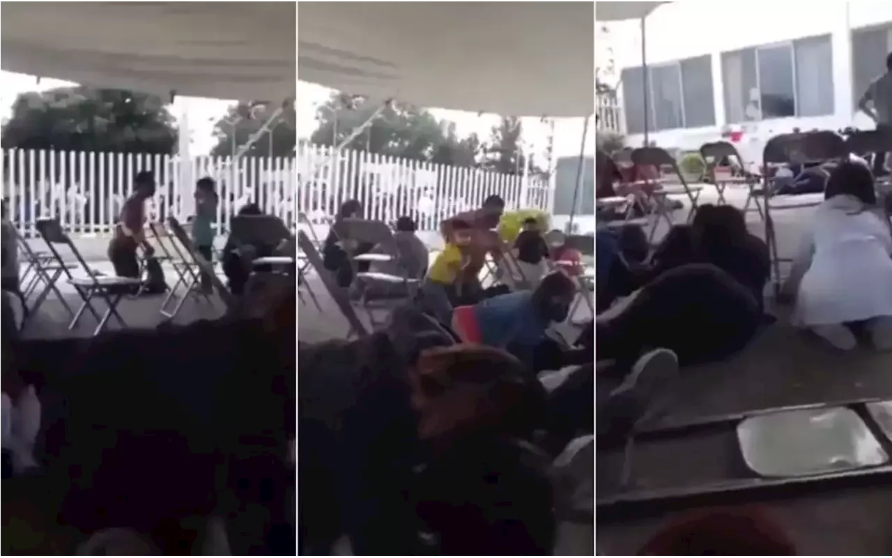 Se registra balacera en sede de vacunación de menores en Puebla | Video