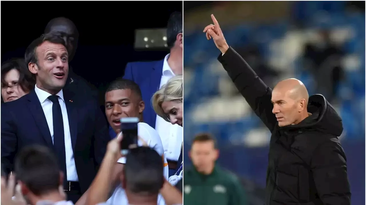 Macron, un 'intermediario' más del PSG: tras Mbappé, el presidente quiere fichar a Zidane