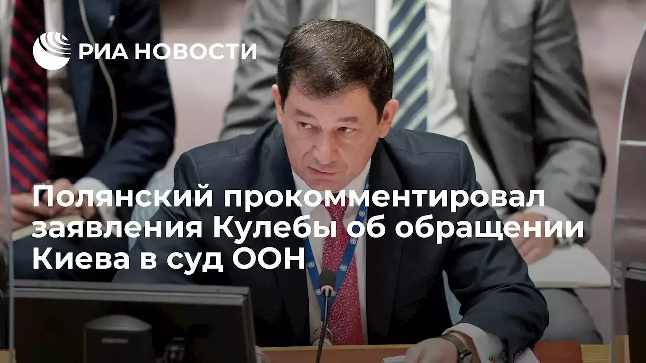 Полянский прокомментировал заявления Кулебы об обращении Киева в суд ООН