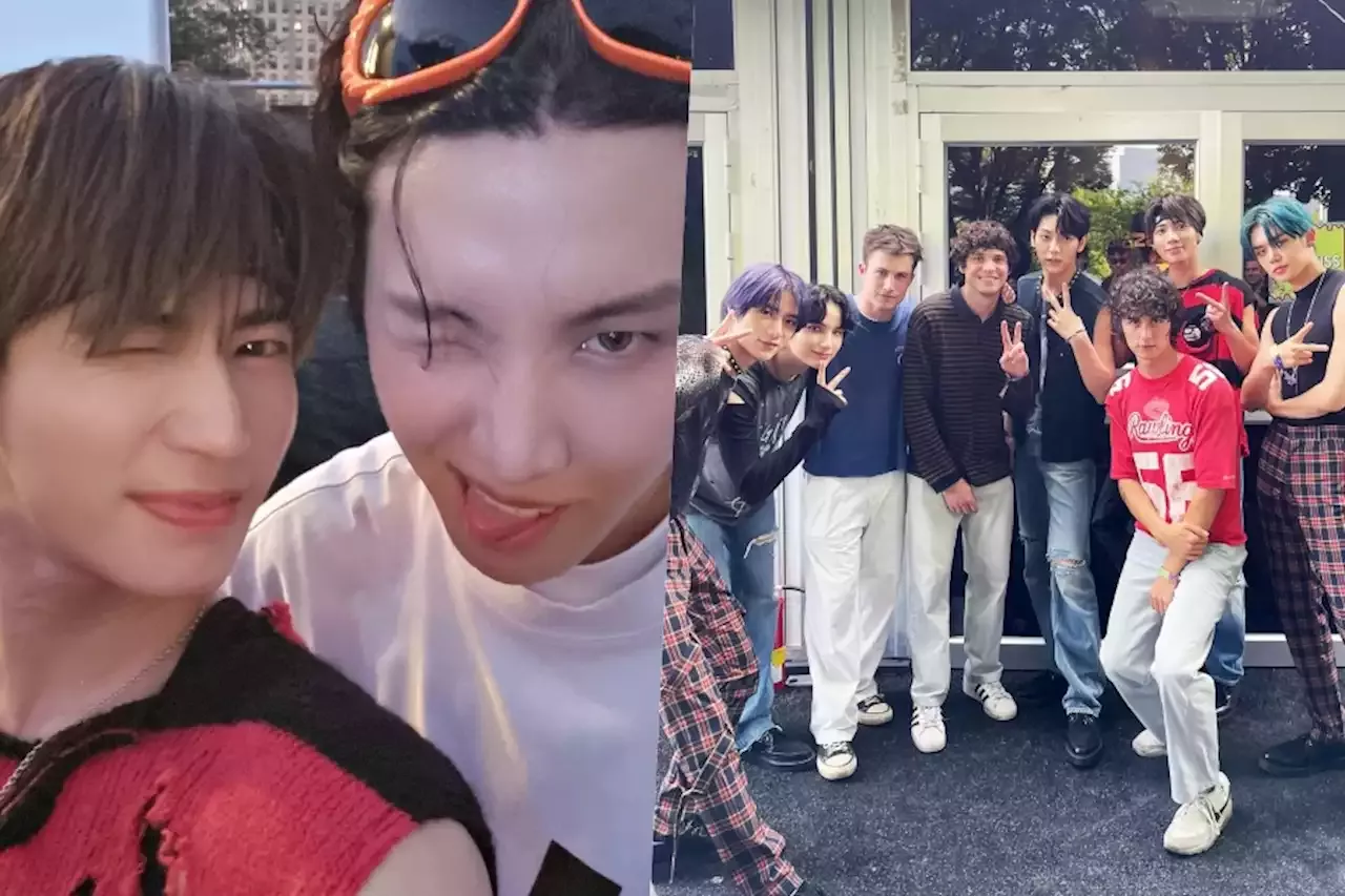 TXT Hangs Out With BTS's J-Hope And Wallows At Lollapalooza