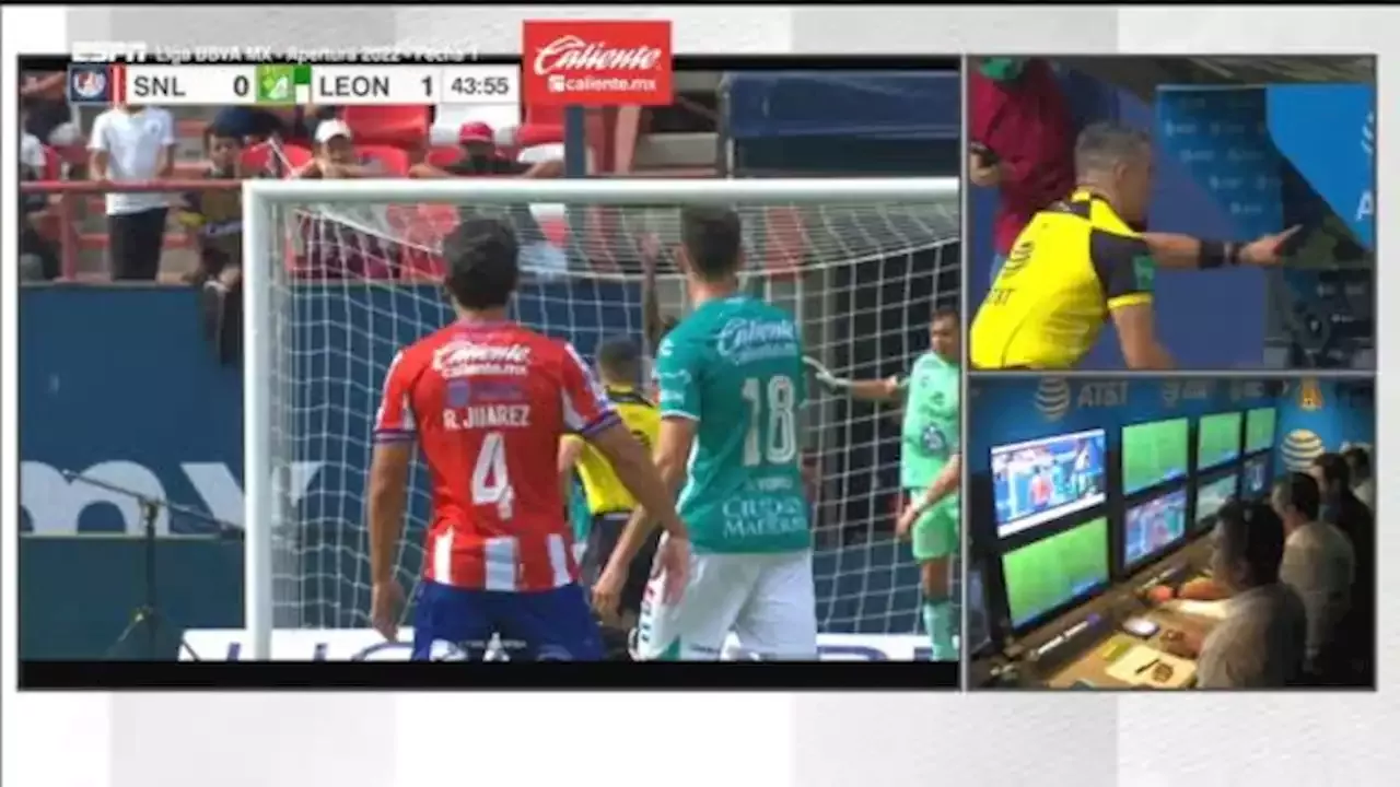 El VAR le niega un aparente penal al Atletico de San Luis - ESPN Video