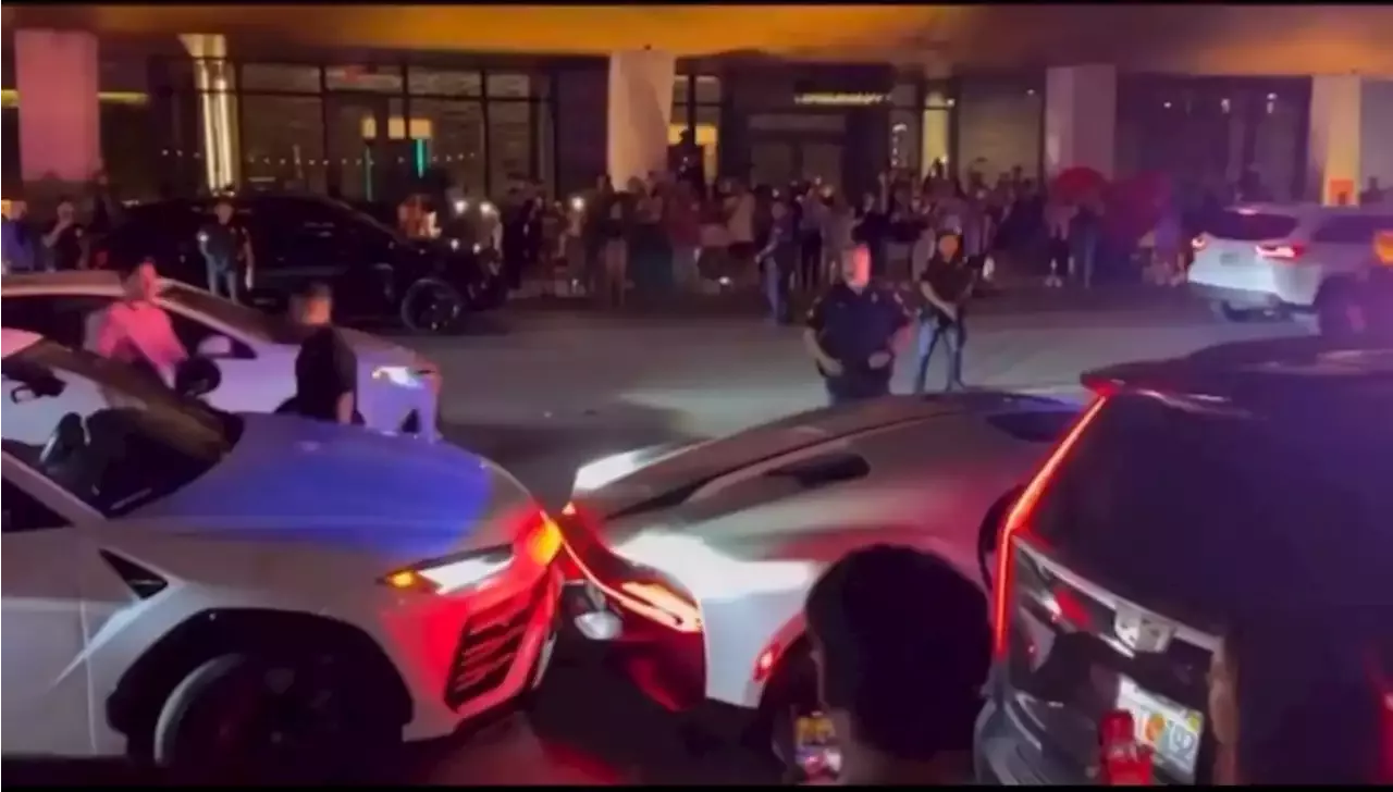 Watch a Lamborghini Urus Driver Hit Bad Bunny's Bugatti Chiron