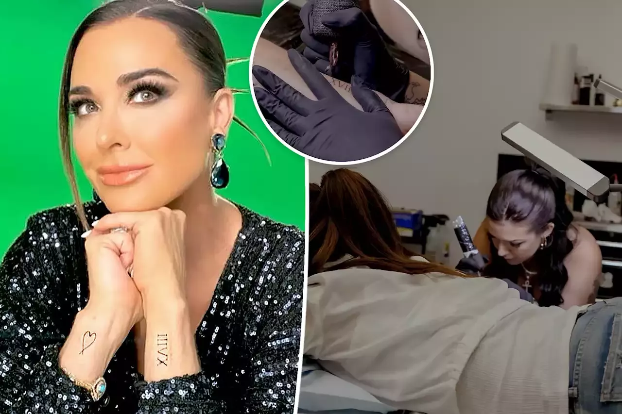 Kyle Richards Gives a Closer Look at the Moon and Star Tattoo on Her Ankle