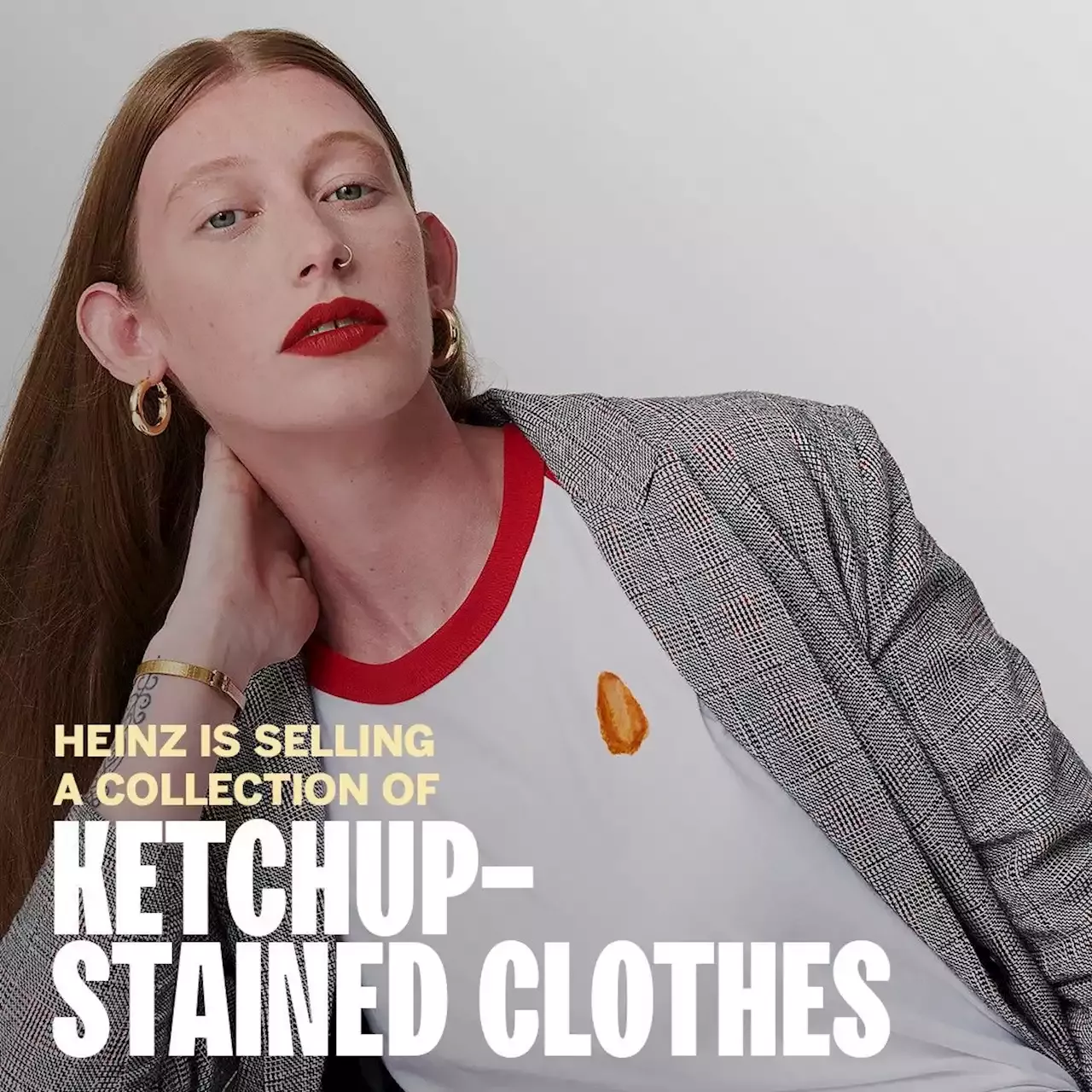 Heinz and ThredUp are selling ketchup-stained secondhand clothes
