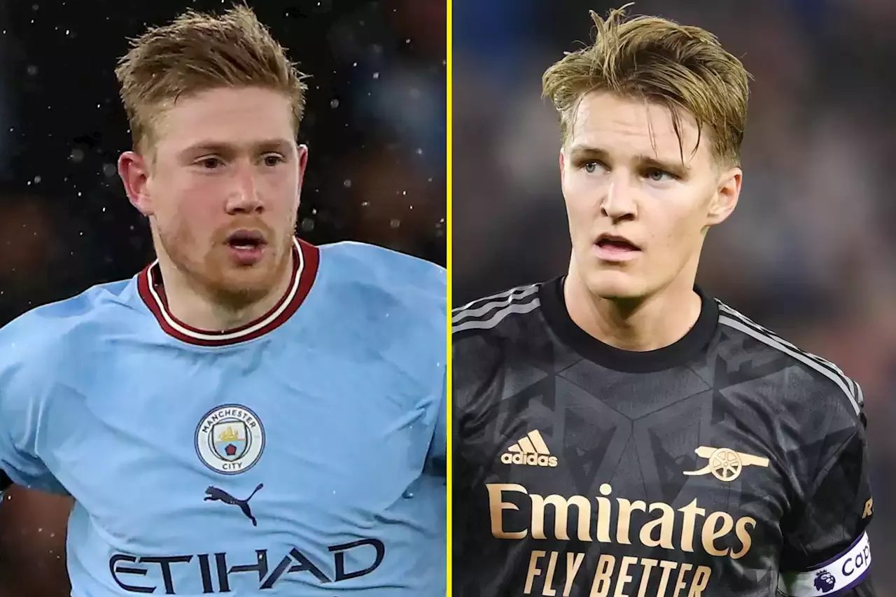 How Odegaard and De Bruyne's stats compare as Arsenal star likened to Man  City ace