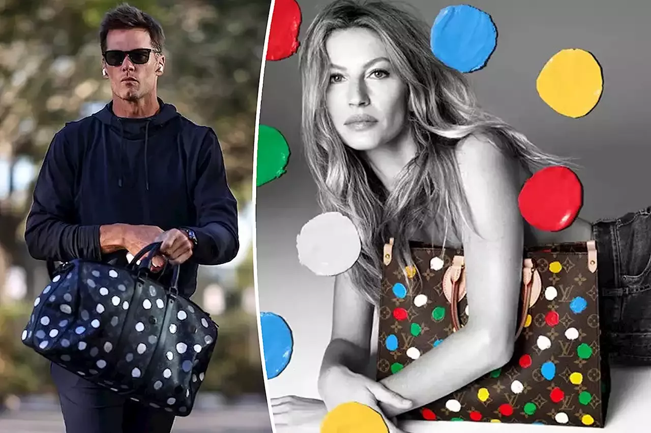 Tom Brady Carries Louis Vuitton Bag from Campaign Starring Gisele Bündchen