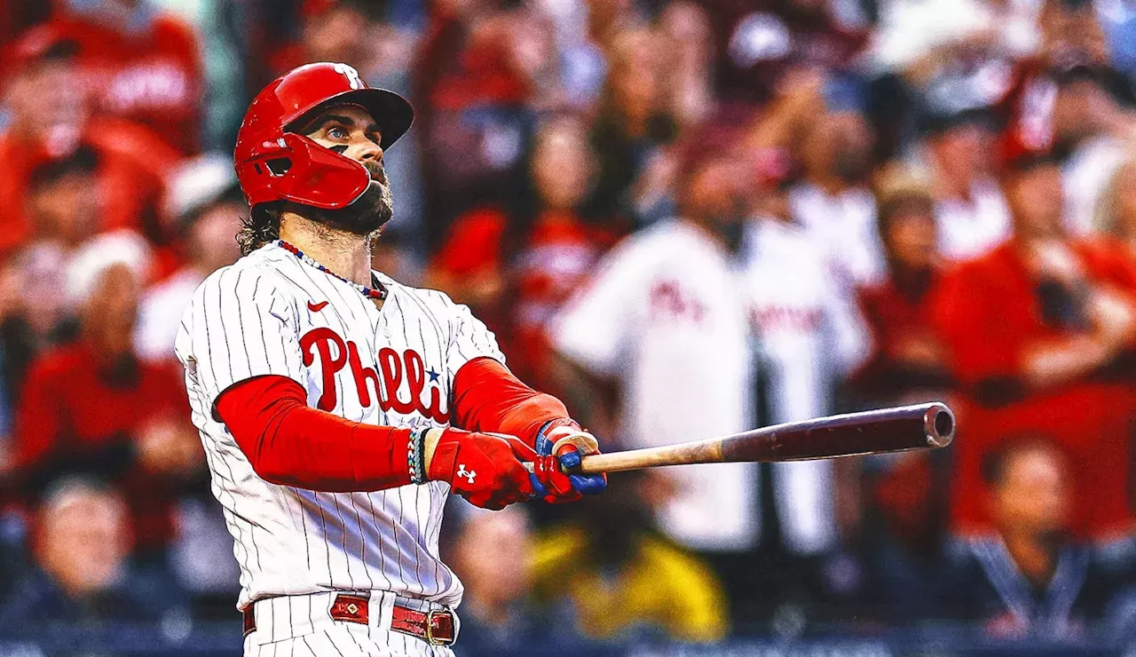 Bryce Harper homers, Phillies blank Braves in NLDS opener – Orange County  Register