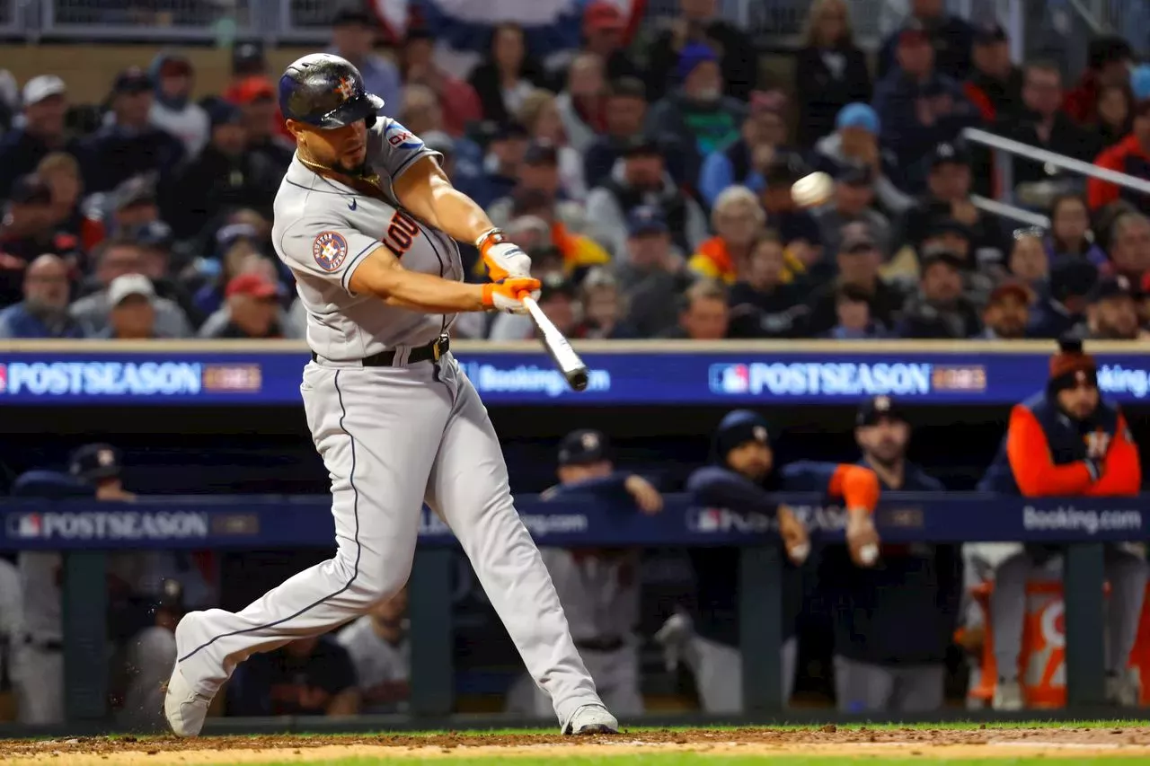 MLB on X: José Abreu drives in 7 runs as the @Astros complete the