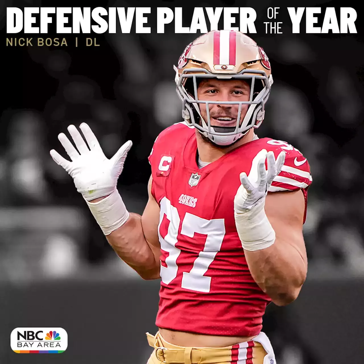 NFL on X: Nick Bosa wins the 2022 Defensive Player of the Year! #NFLHonors   / X