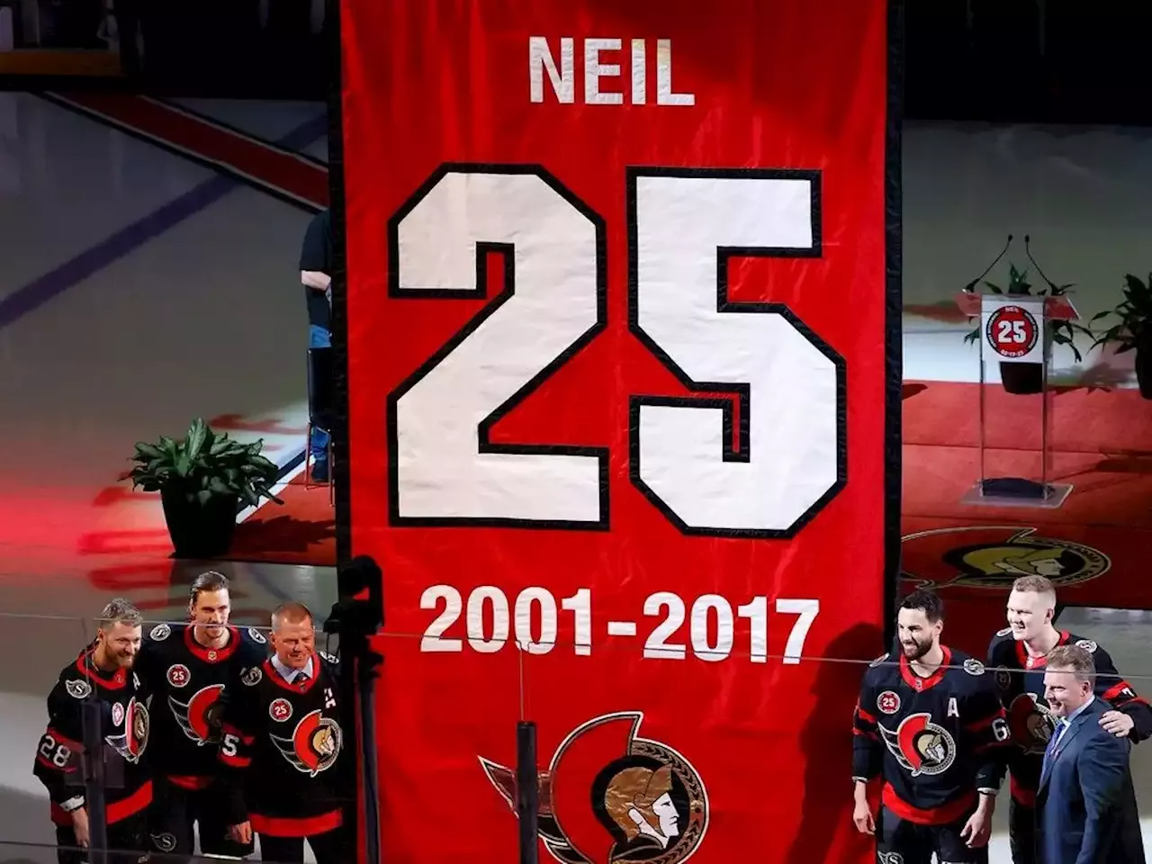 GARRIOCH: Chris Neil's No. 25 jersey will be retired by the Ottawa Senators  in February
