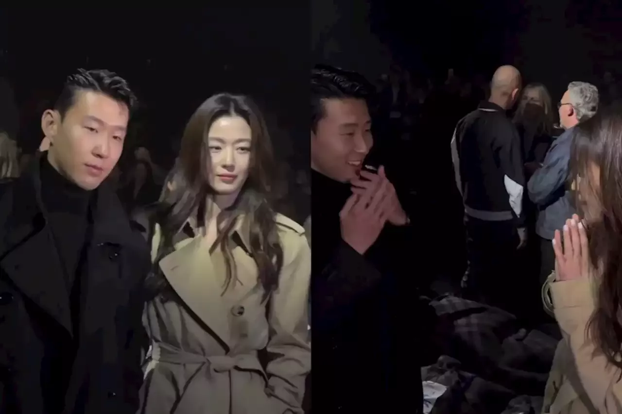 Watch: Jun Ji Hyun And Son Heung Min Pose Together At Burberry Show In  London