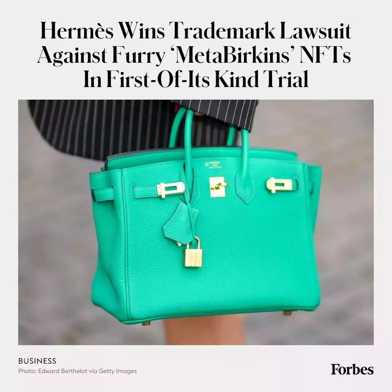 Amid the ongoing MetaBirkins trademark fight, #Hermès has