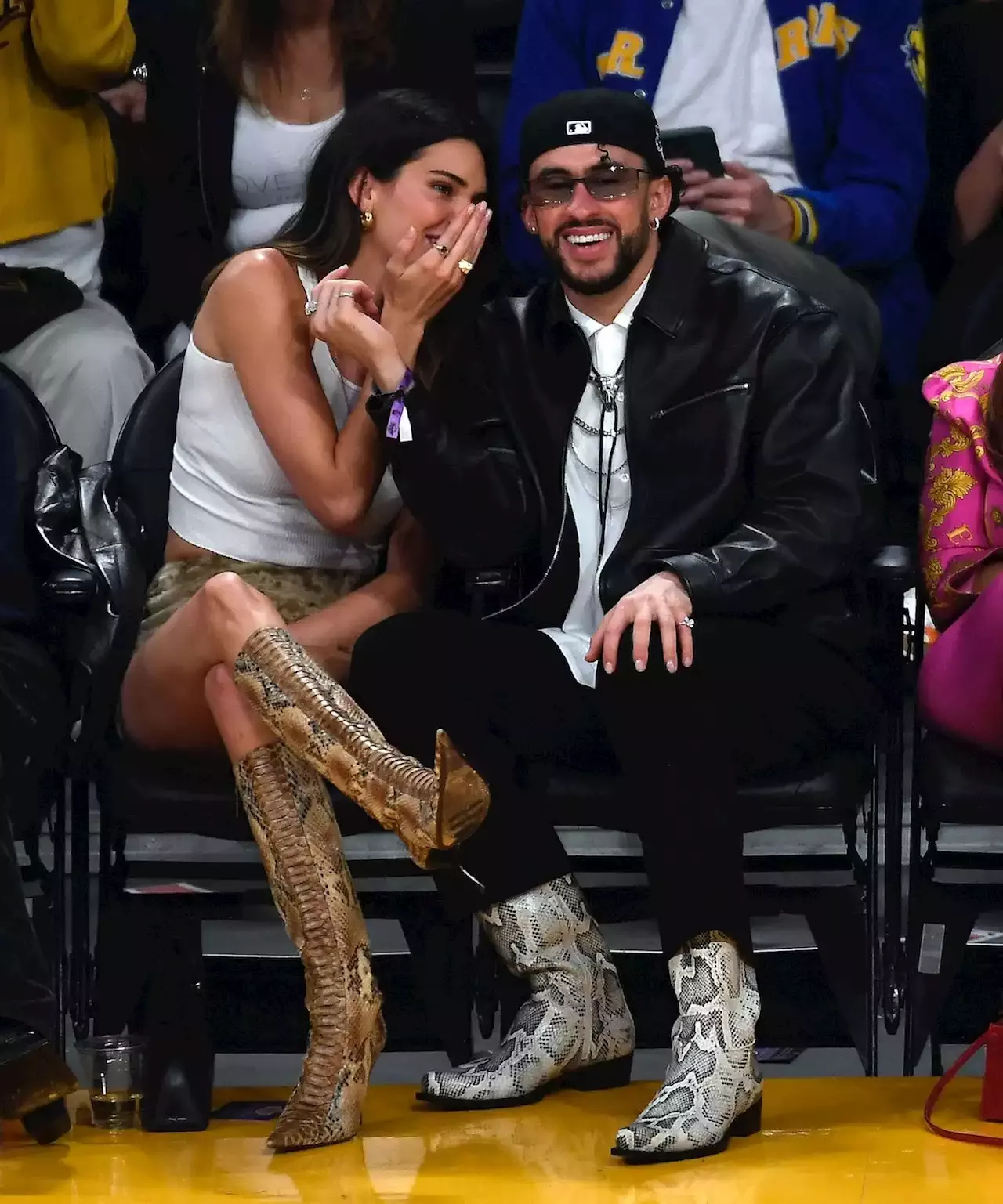 See Kendall Jenner and Bad Bunny Coordinate Their Looks In First