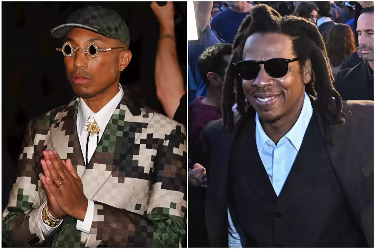 Jay-Z and Beyonce Bopping to New Clipse Song at Pharrell's LV Fashion Show